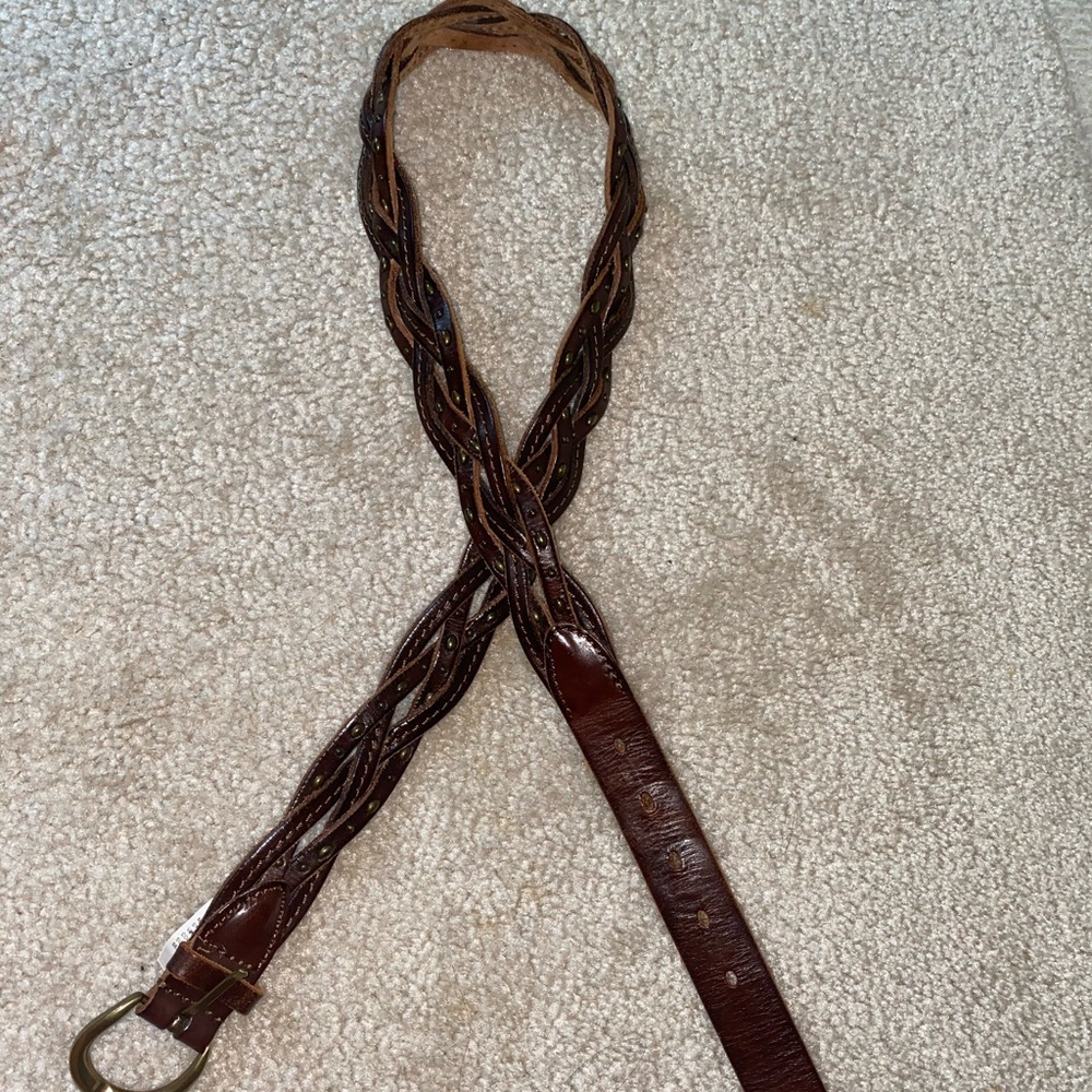 Brown Braided Belt